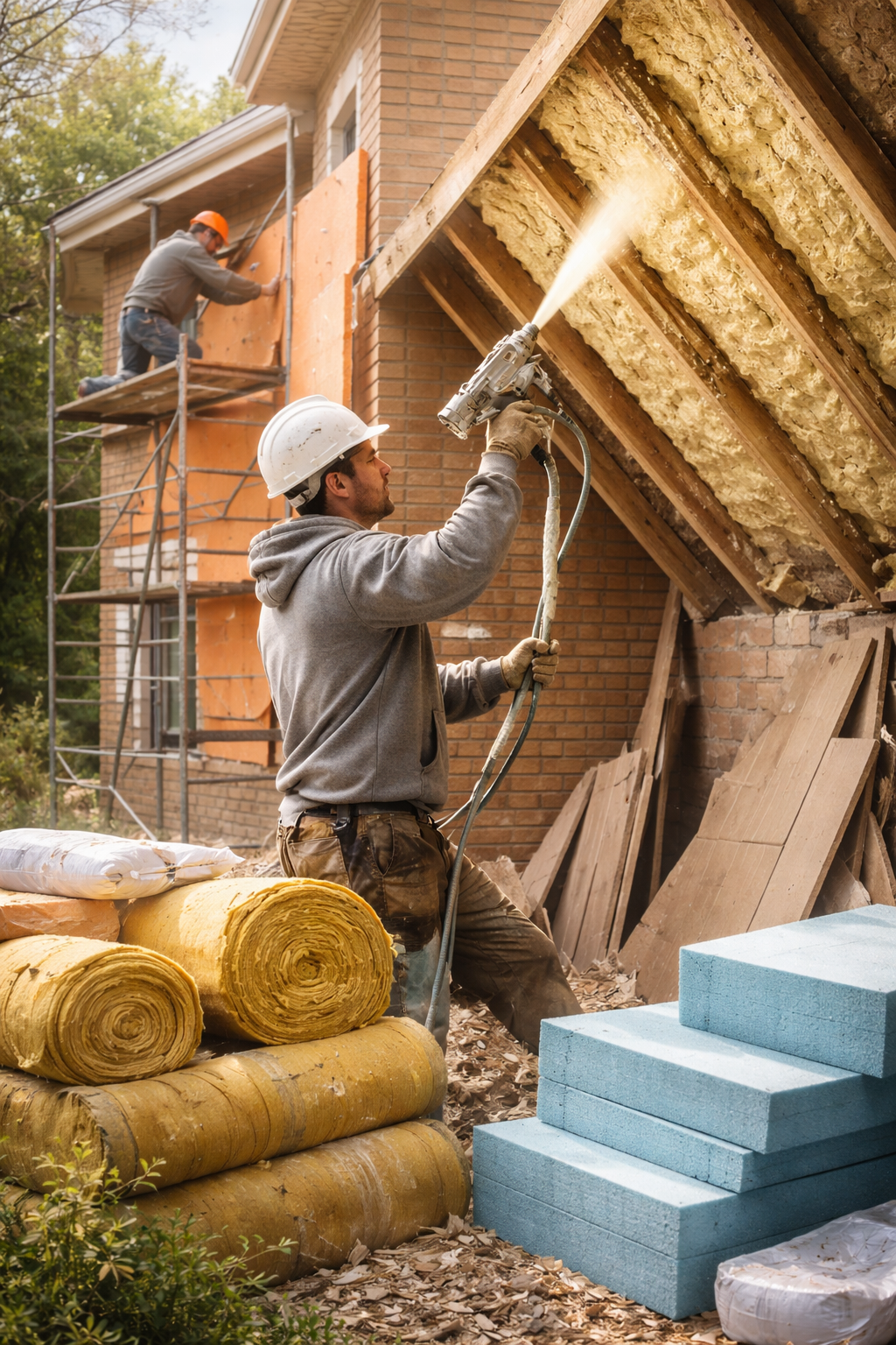 Утепление домов в соколе под ключ от 4376 руб/м2 | Профессионально — ТепломастерСкл