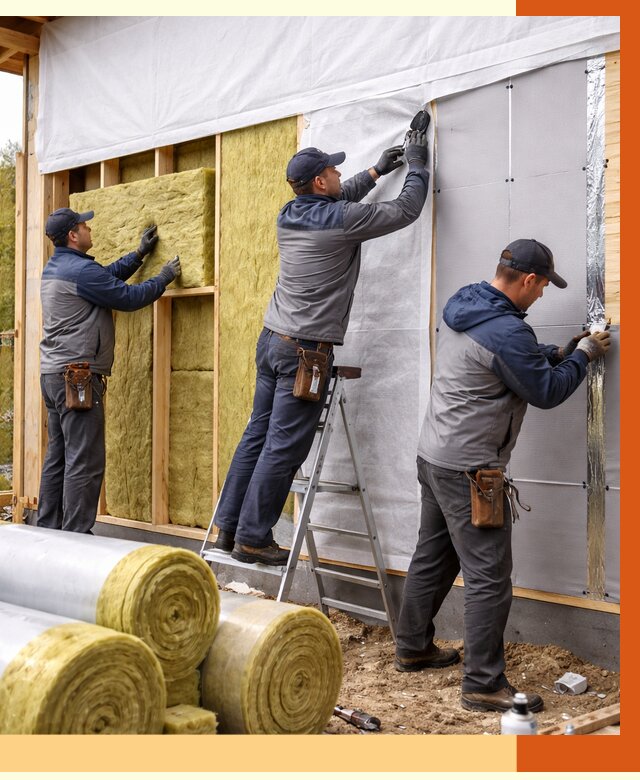 Утепление каркасного дома в соколе от 4376 руб./м2 — профессионально | ТепломастерСкл