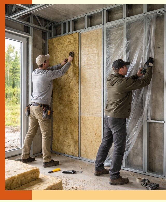 Утепление дома из ЛСТК в соколе с гарантией качества и эффективности