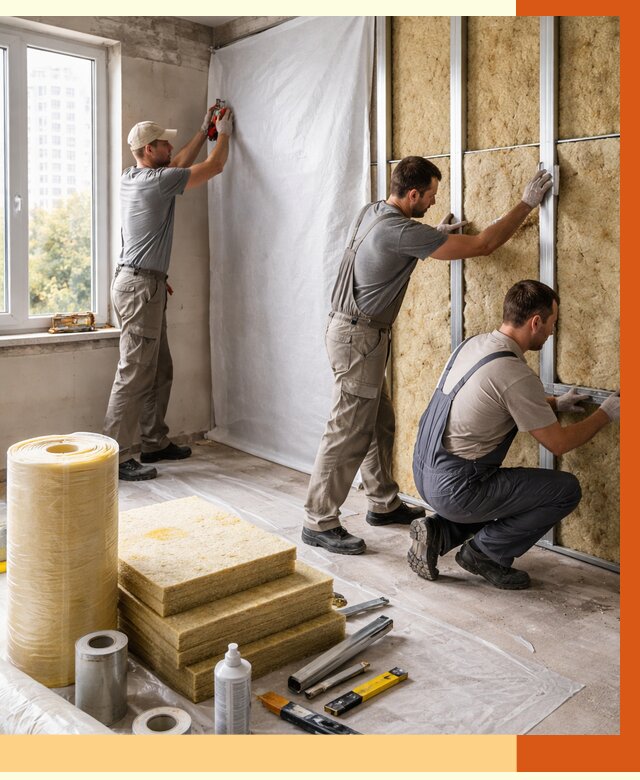 Утепление квартиры в соколе от 4689 руб/м2 — утеплить квартиру изнутри и снаружи | ТепломастерСкл