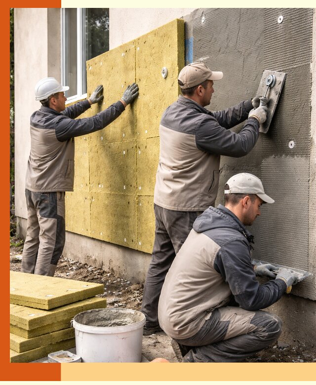 Утепление фасада под штукатурку в соколе — энергоэффективная технология