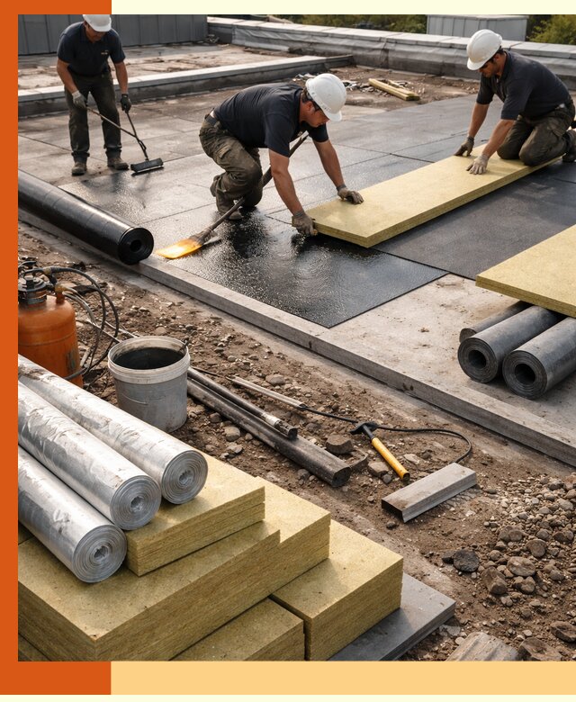 Утепление плоской крыши в соколе — надежная теплоизоляция и герметизация