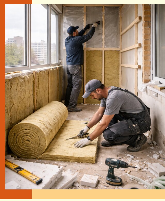 Утепление балкона под ключ в Соколе качественно и быстро