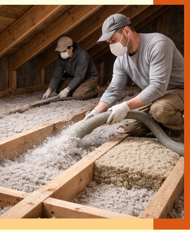 Заполнение полостей чердачного перекрытия в соколе от 4689 руб. | ТепломастерСкл