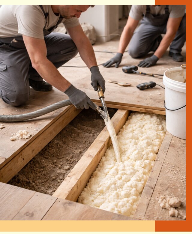 Заполнение пустот пола в соколе от 2813 руб. — утепление пустот пола под ключ | ТепломастерСкл