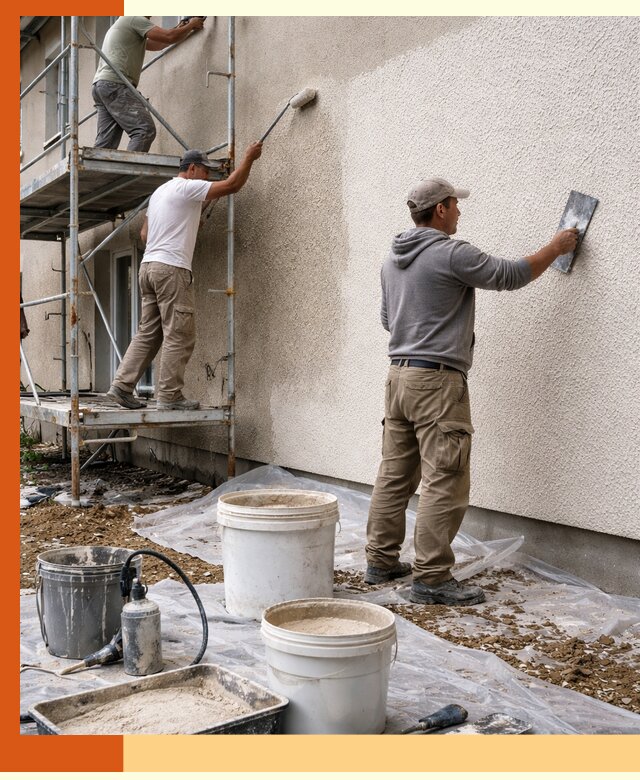 Утепление фасада жидкой пробкой в соколе