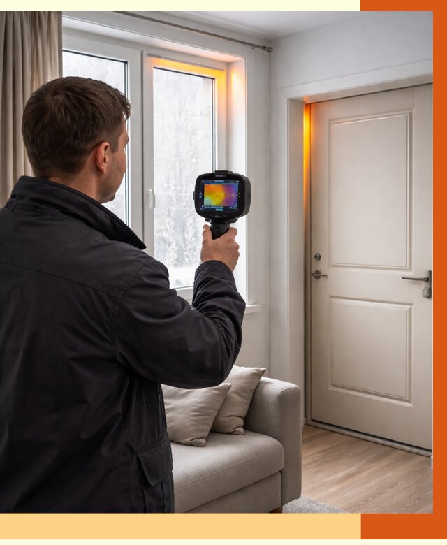 Тепловизионное обследование окон и дверей в соколе от 4689 руб. | ТепломастерСкл