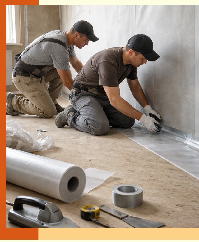 Монтаж пароизоляции для дома и помещений в соколе